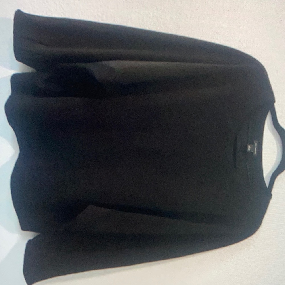 Ann Taylor structure dolman top black womens